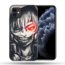 Coque Compatible Magsafe Pour Apple Iphone 11 (6,1) Manga Tokyo Ghoul Kaneki Noir