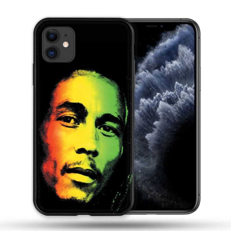 Coque Compatible Magsafe Pour Apple Iphone 11 (6,1) Musique Bob Marley 2