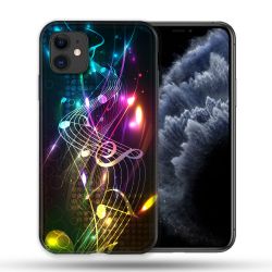 Coque Compatible Magsafe Pour Apple Iphone 11 (6,1) Musique Partition Multicolore