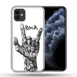Coque Compatible Magsafe Pour Apple Iphone 11 (6,1) Musique Rock Main