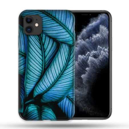 Coque Compatible Magsafe Pour Apple Iphone 11 (6,1) Nature Feuille Palmier
