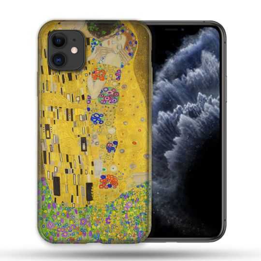 Coque Compatible Magsafe Pour Apple Iphone 11 (6,1) Peinture Le Baiser