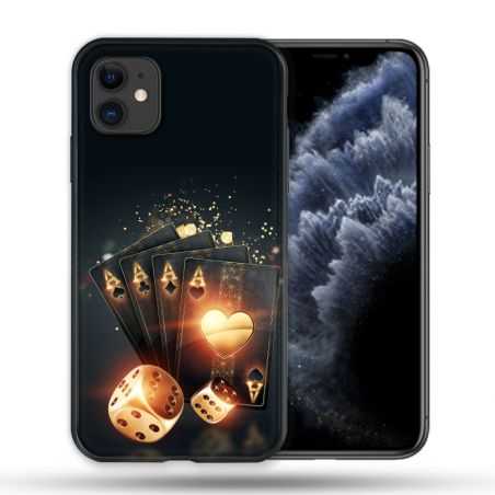 Coque Compatible Magsafe Pour Apple Iphone 11 (6,1) Poker Des