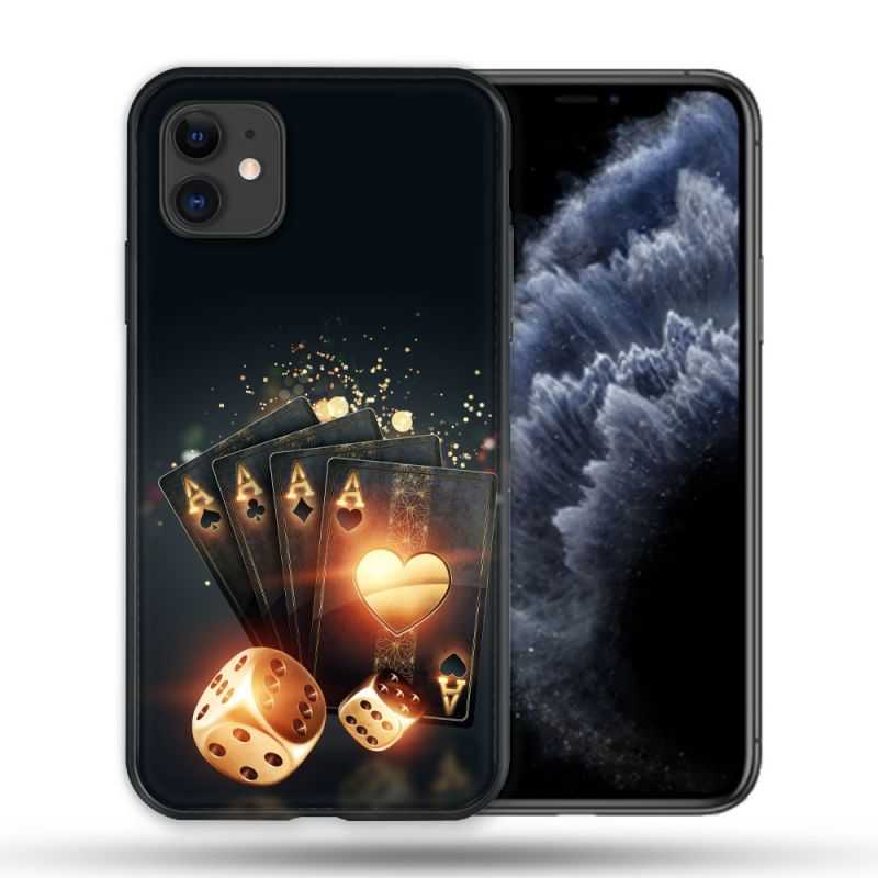 Coque Compatible Magsafe Pour Apple Iphone 11 (6,1) Poker Des