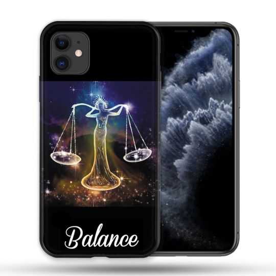 Coque Compatible Magsafe Pour Apple Iphone 11 (6,1) Signe Zodiaque 2 Balance