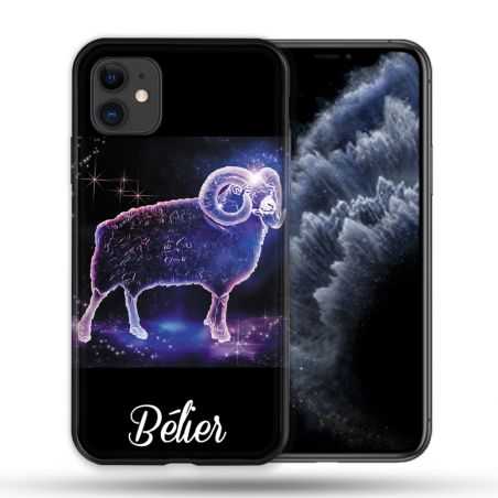 Coque Compatible Magsafe Pour Apple Iphone 11 (6,1) Signe Zodiaque 2 Bélier