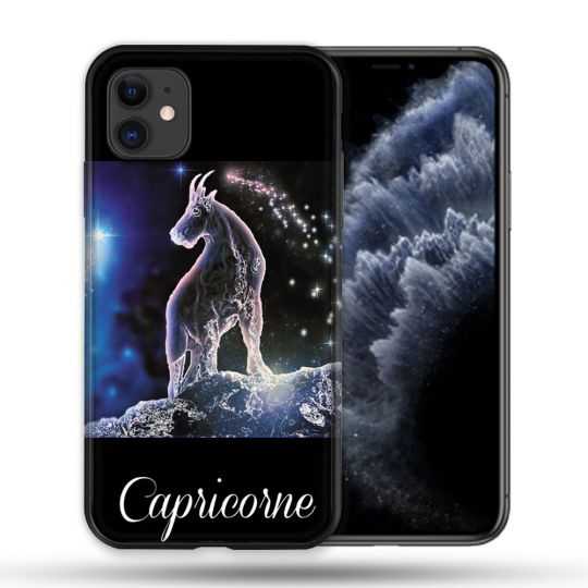 Coque Compatible Magsafe Pour Apple Iphone 11 (6,1) Signe Zodiaque 2 Capricorne