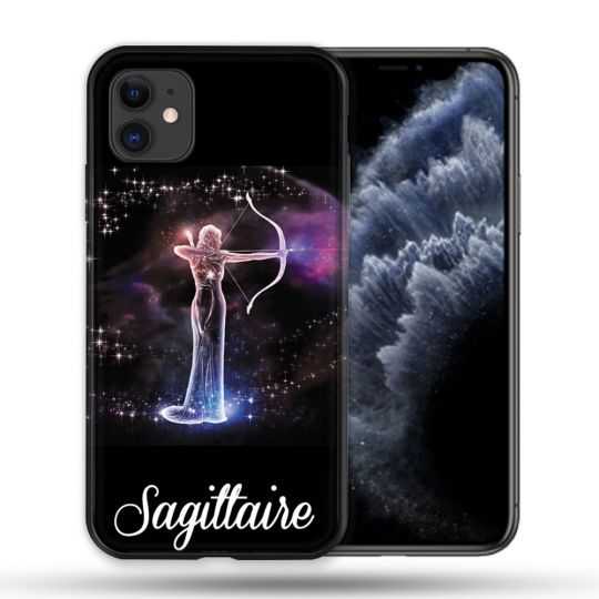 Coque Compatible Magsafe Pour Apple Iphone 11 (6,1) Signe Zodiaque 2 Sagittaire