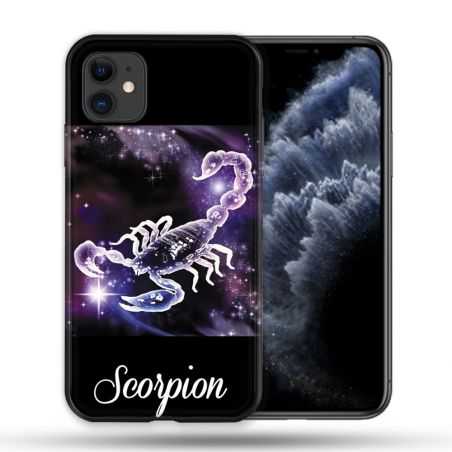 Coque Compatible Magsafe Pour Apple Iphone 11 (6,1) Signe Zodiaque 2 Scorpion