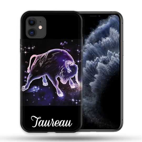Coque Compatible Magsafe Pour Apple Iphone 11 (6,1) Signe Zodiaque 2 Taureau
