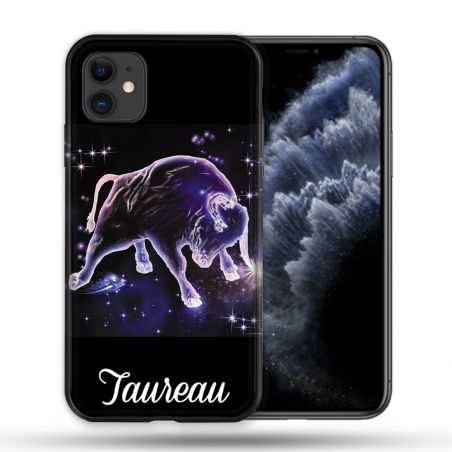 Coque Compatible Magsafe Pour Apple Iphone 11 (6,1) Signe Zodiaque 2 Taureau