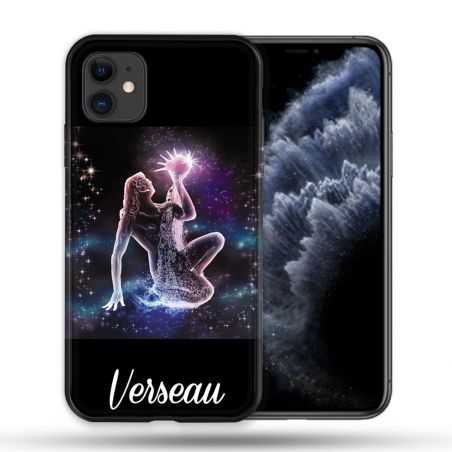 Coque Compatible Magsafe Pour Apple Iphone 11 (6,1) Signe Zodiaque 2 Verseau