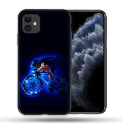 Coque Compatible Magsafe Pour Apple Iphone 11 (6,1) Sport Cyclisme Bleu