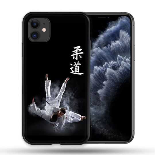 Coque Compatible Magsafe Pour Apple Iphone 11 (6,1) Sport Judo Noir