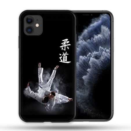 Coque Compatible Magsafe Pour Apple Iphone 11 (6,1) Sport Judo Noir