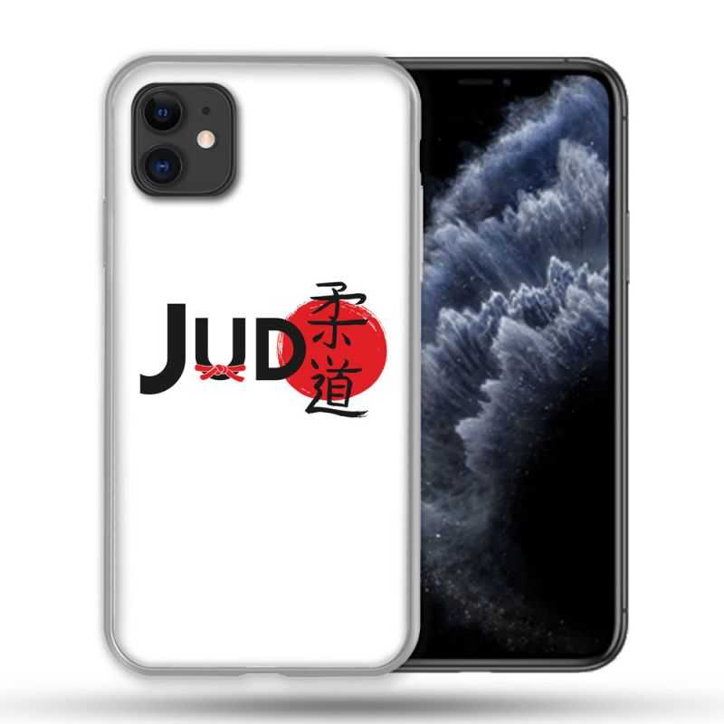 Coque Compatible Magsafe Pour Apple Iphone 11 (6,1) Sport Judo Logo