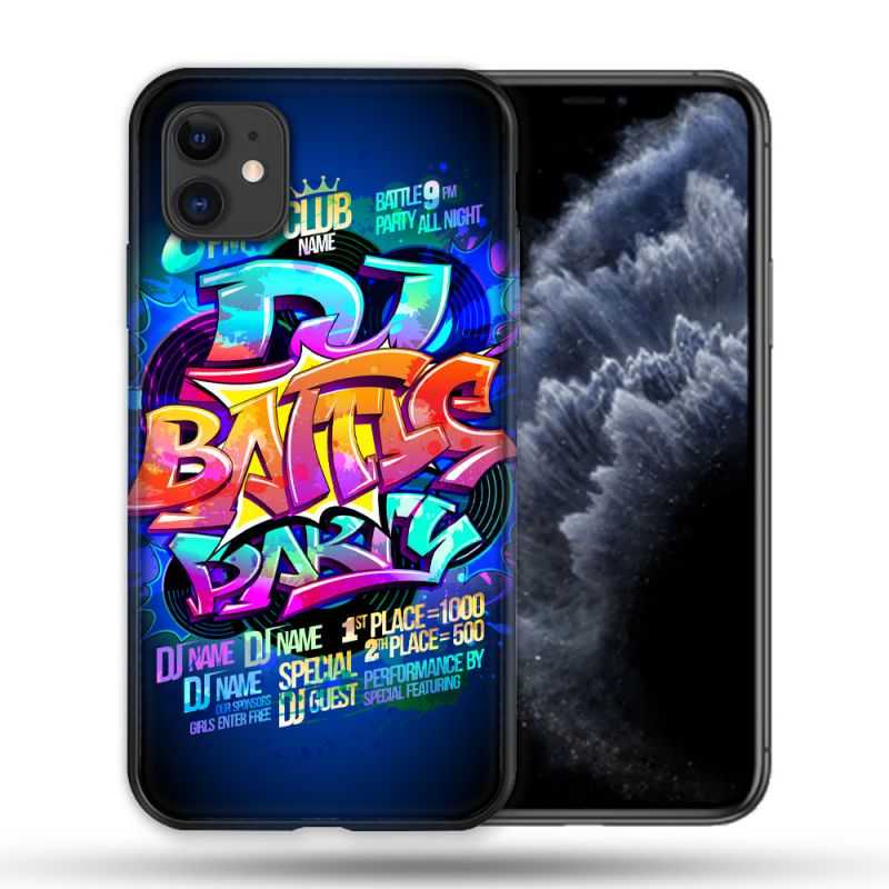 Coque Compatible Magsafe Pour Apple Iphone 11 (6,1) Street Art Rap