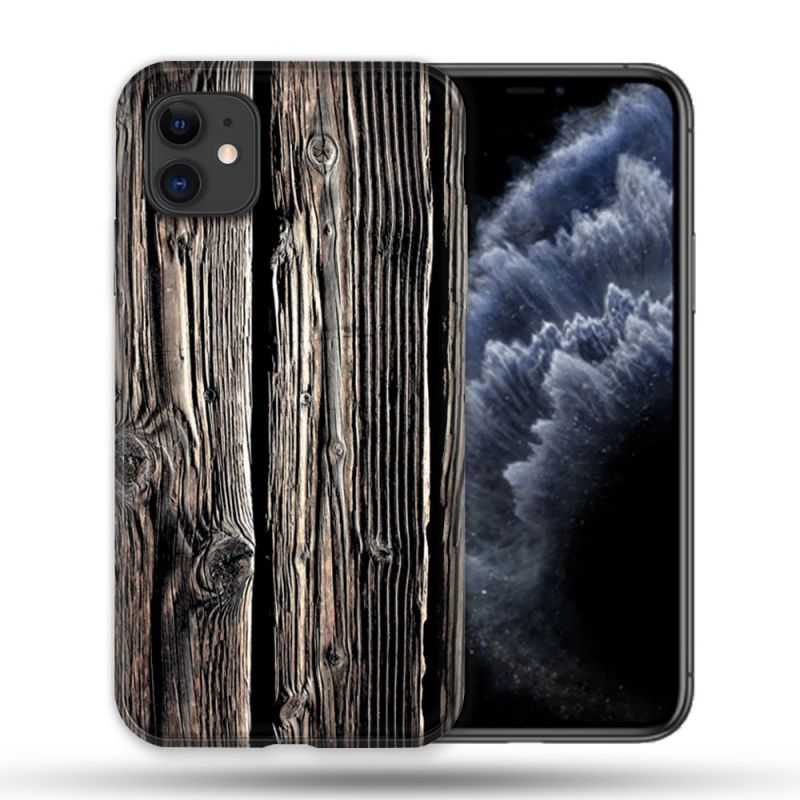 Coque Compatible Magsafe Pour Apple Iphone 11 (6,1) Texture Bois