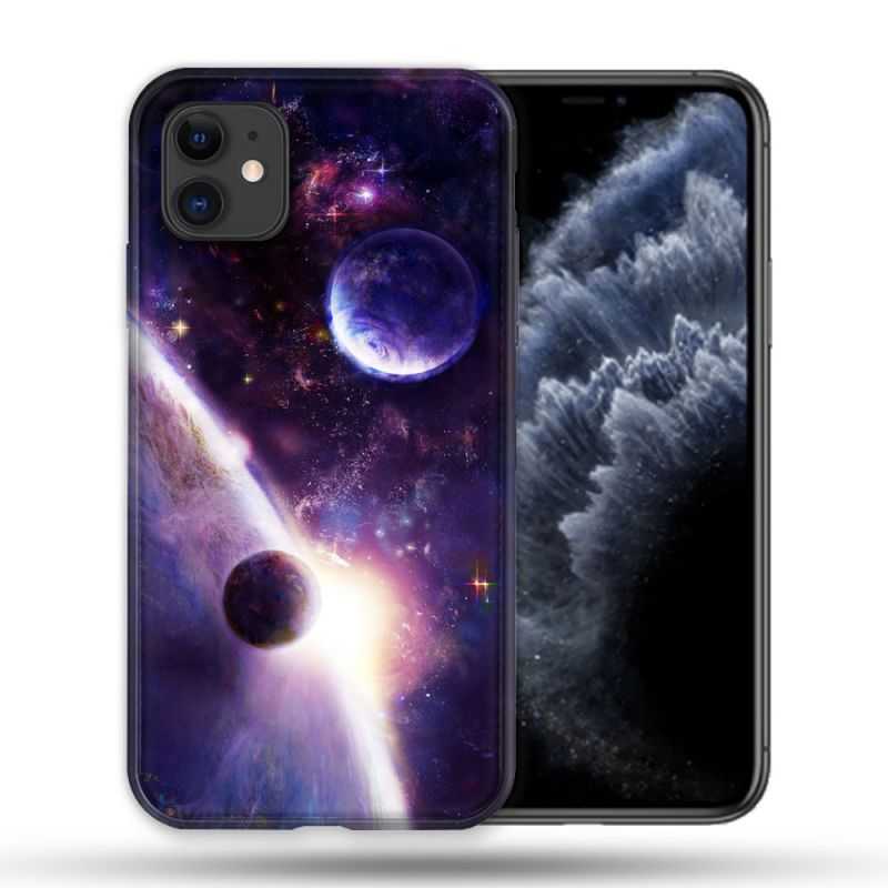 Coque Compatible Magsafe Pour Apple Iphone 11 (6,1) Univers Planete Stellaire