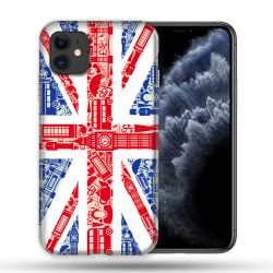 Coque Compatible Magsafe Pour Apple Iphone 11 (6,1) Voyage Angleterre Blanc