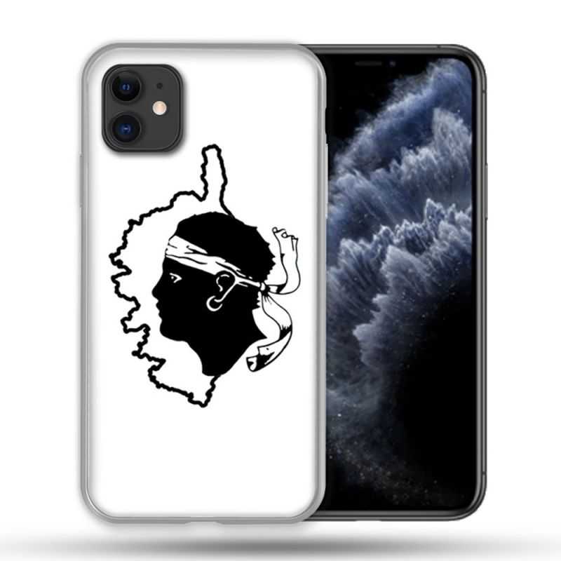 Coque Compatible Magsafe Pour Apple Iphone 11 (6,1) Voyage Corse Blanc