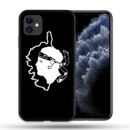 Coque Compatible Magsafe Pour Apple Iphone 11 (6,1) Voyage Corse Noir