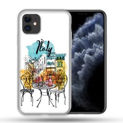 Coque Compatible Magsafe Pour Apple Iphone 11 (6,1) Voyage Italie Vintage