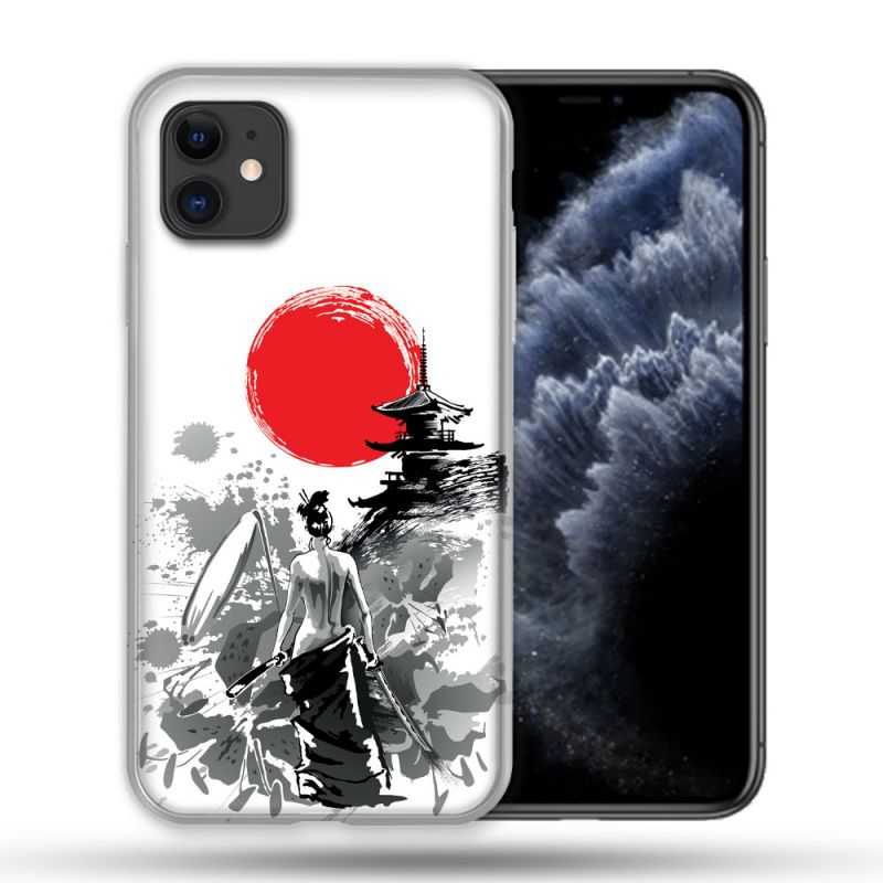 Coque Compatible Magsafe Pour Apple Iphone 11 (6,1) Voyage Japon Femme