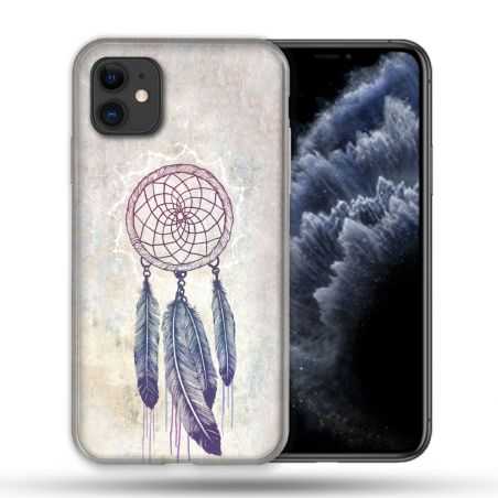 Coque Compatible Magsafe Pour Apple Iphone 11 (6,1) Zen Attrape Reve Blanc