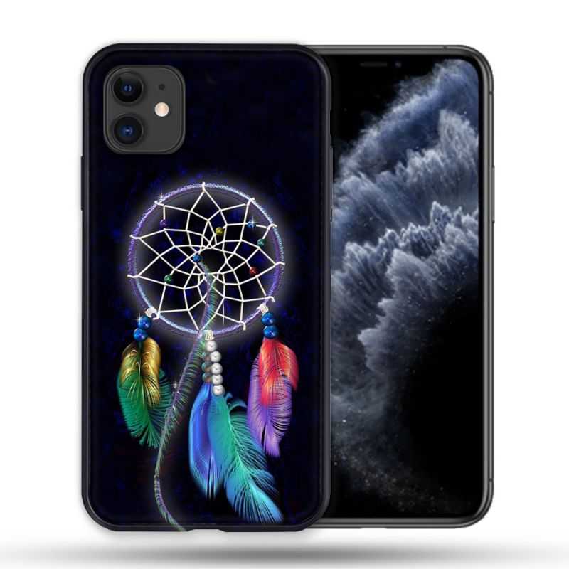 Coque Compatible Magsafe Pour Apple Iphone 11 (6,1) Zen Attrape Reve Multicolore