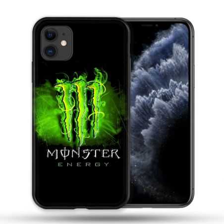 Coque Compatible Magsafe Pour Apple Iphone 11 (6,1) Monster Energy Vert