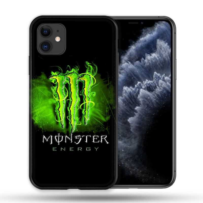 Coque Compatible Magsafe Pour Apple Iphone 11 (6,1) Monster Energy Vert