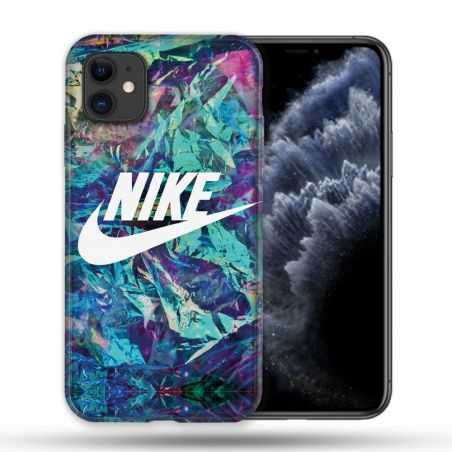Coque Compatible Magsafe Pour Apple Iphone 11 (6,1) Nike Turquoise