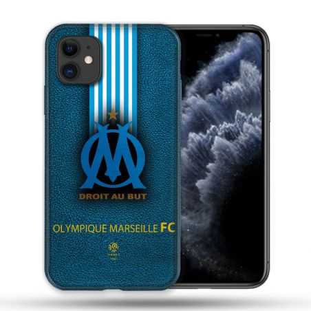 Coque Compatible Magsafe Pour Apple Iphone 11 (6,1) Olympique Marseille OM Bande