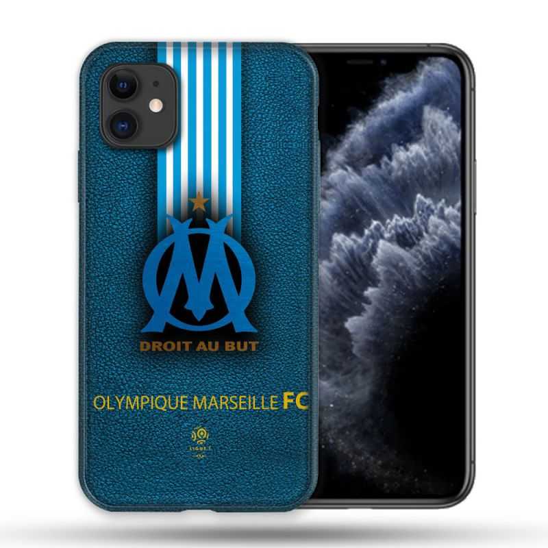 Coque Compatible Magsafe Pour Apple Iphone 11 (6,1) Olympique Marseille OM Bande