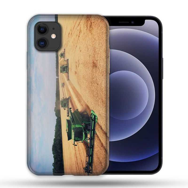 Coque Compatible Magsafe Pour Apple Iphone 12 / 12 Pro Agriculture Moissonneuse