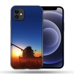 Coque Compatible Magsafe Pour Apple Iphone 12 / 12 Pro Agriculture Moissonneuse Soleil