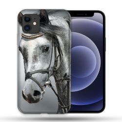 Coque Compatible Magsafe Pour Apple Iphone 12 / 12 Pro Animal Cheval Blanc