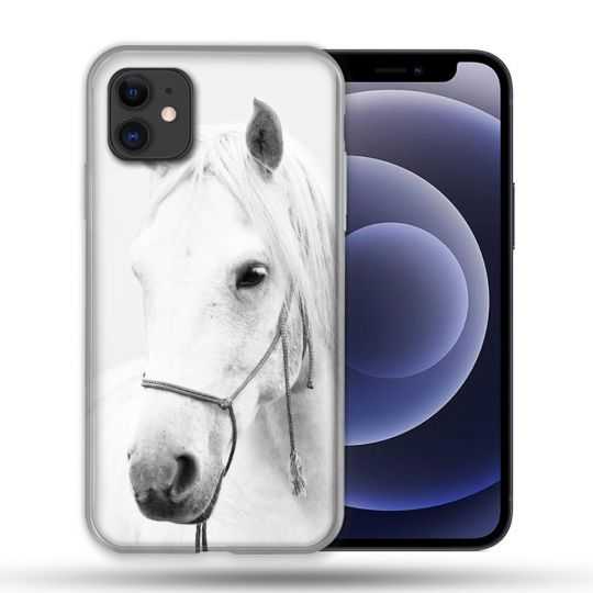 Coque Compatible Magsafe Pour Apple Iphone 12 / 12 Pro Animal Cheval Cristal