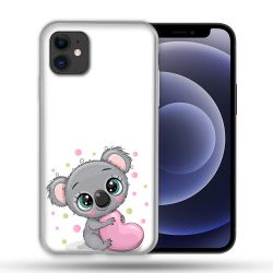 Coque Compatible Magsafe Pour Apple Iphone 12 / 12 Pro Animal Koala Cœur