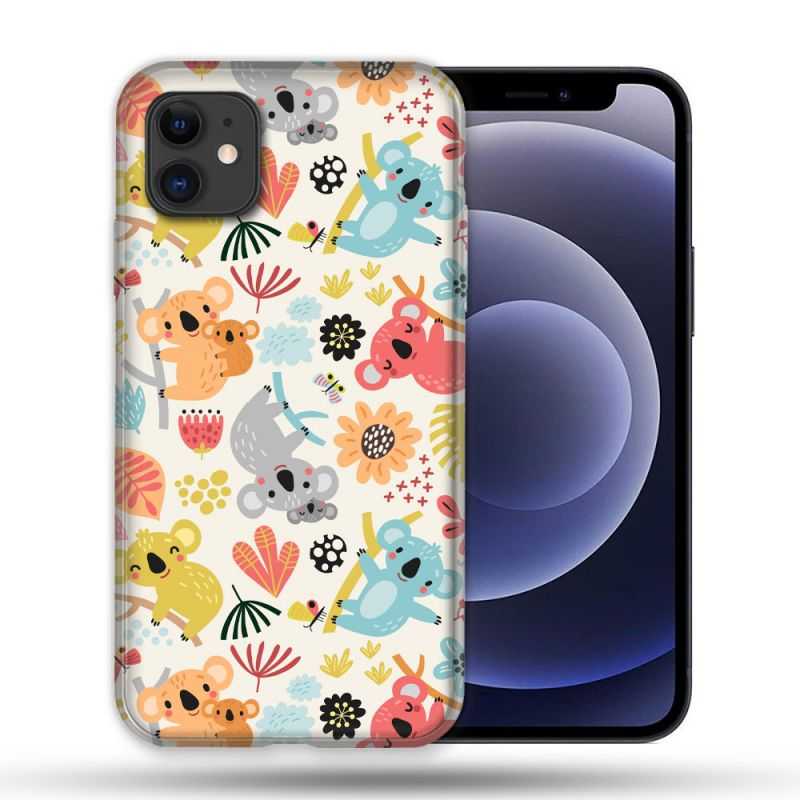 Coque Compatible Magsafe Pour Apple Iphone 12 / 12 Pro Animal Koala Pattern