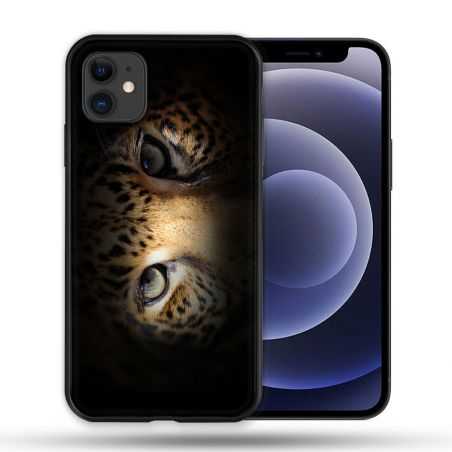 Coque Compatible Magsafe Pour Apple Iphone 12 / 12 Pro Animal Leopard Yeux