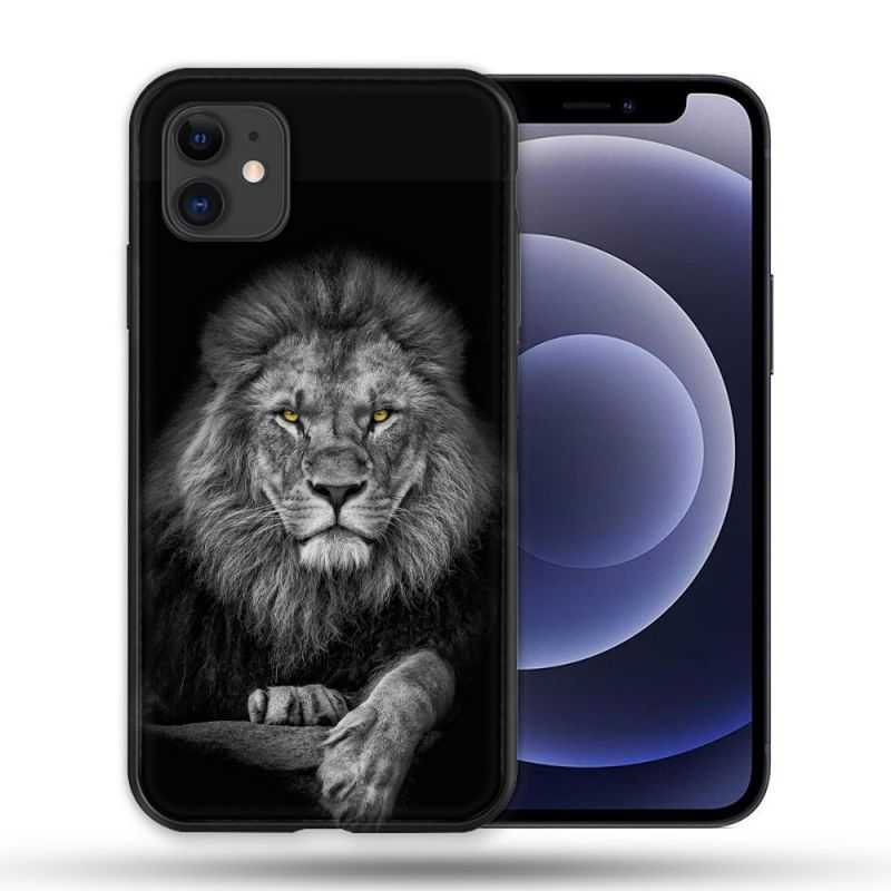 Coque Compatible Magsafe Pour Apple Iphone 12 / 12 Pro Animal Lion Majestueux