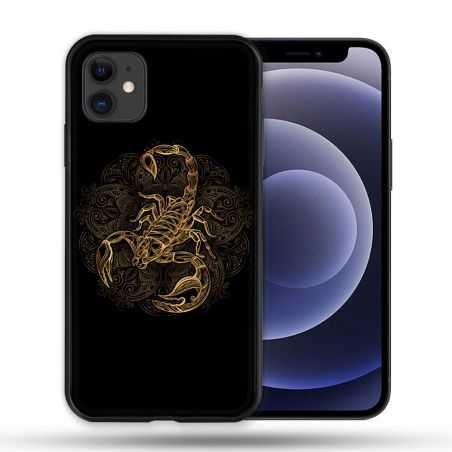 Coque Compatible Magsafe Pour Apple Iphone 12 / 12 Pro Animal Scorpion Fresque