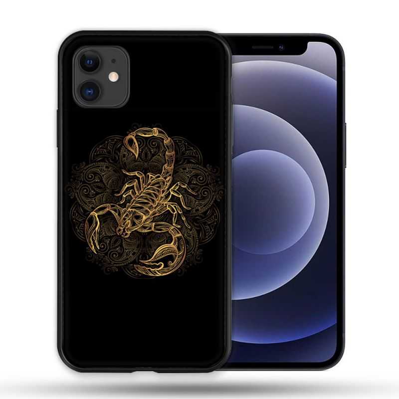 Coque Compatible Magsafe Pour Apple Iphone 12 / 12 Pro Animal Scorpion Fresque