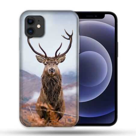 Coque Compatible Magsafe Pour Apple Iphone 12 / 12 Pro Chasse Chevreuil Montagne