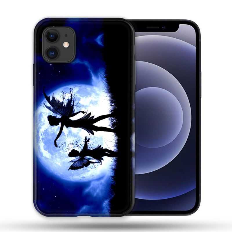 Coque Compatible Magsafe Pour Apple Iphone 12 / 12 Pro Fantastique Fee Lune