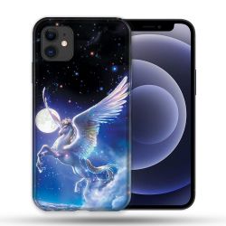 Coque Compatible Magsafe Pour Apple Iphone 12 / 12 Pro Fantastique Licorne Céleste