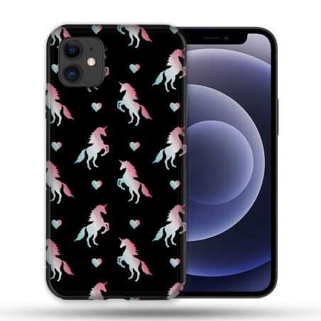 Coque Compatible Magsafe Pour Apple Iphone 12 / 12 Pro Fantastique Licorne Pattern