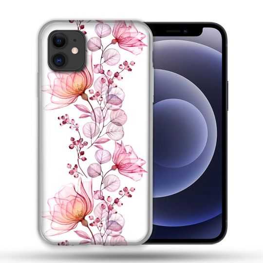 Coque Compatible Magsafe Pour Apple Iphone 12 / 12 Pro Fleur Eclosion